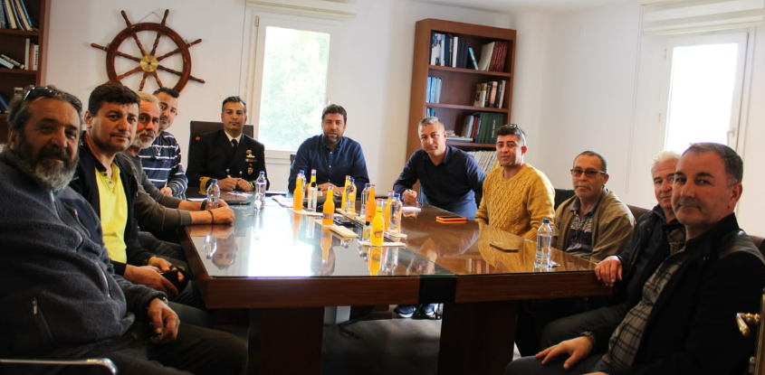 Bodrum Sahil Güvenlik Komutanı İle  Bodrum Yarımadası Günlük Gezi Tekneleri Kooperatif Başkanları ile sezon Öncesi toplantı 